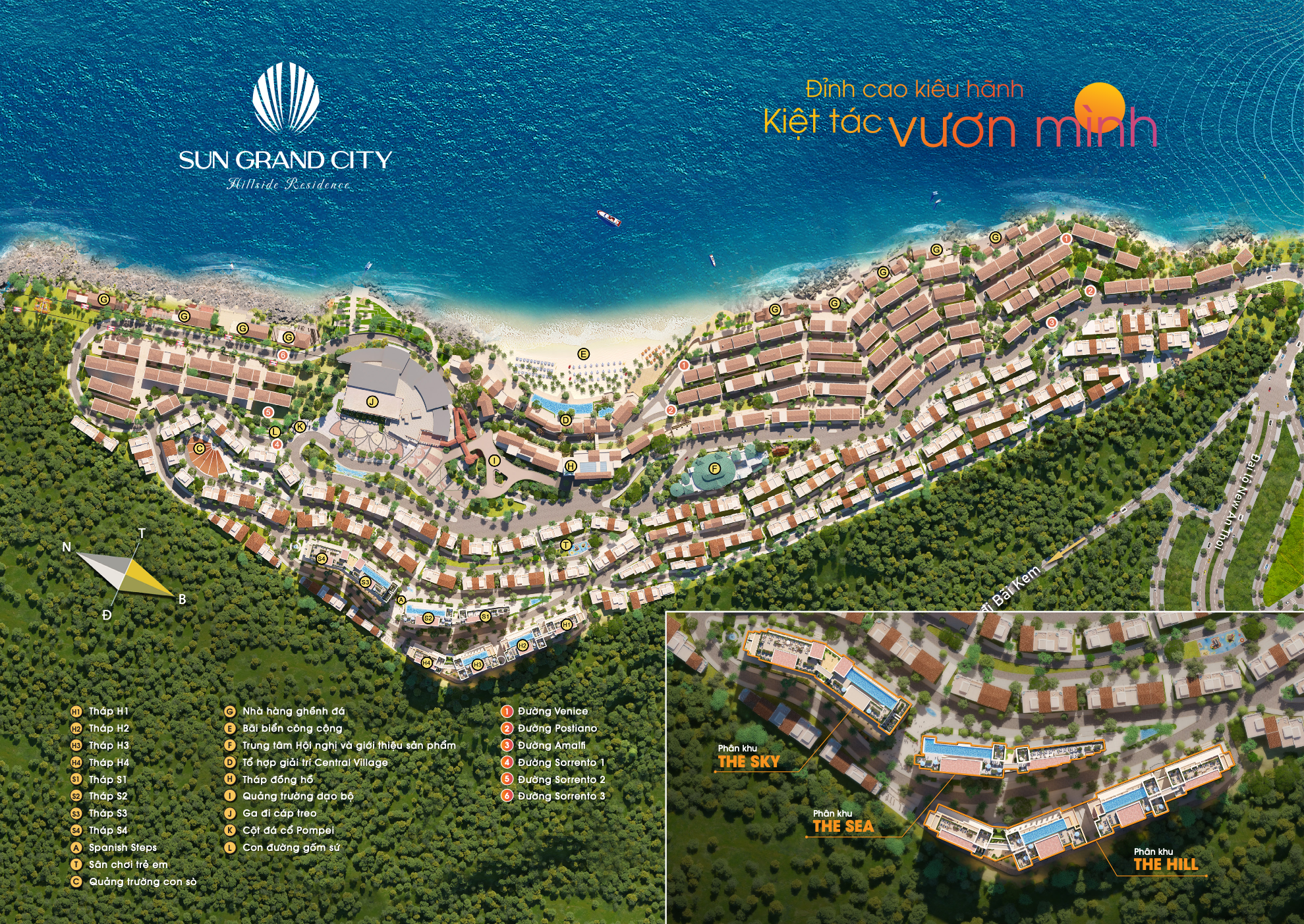 Mặt bằng tổng thể Sun Grand City Hillside Risedence
